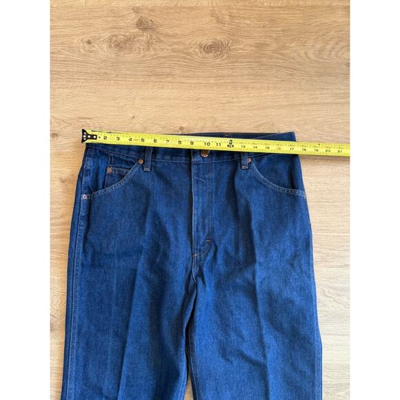 Vintage 80’s Sears Roebucks Boot Cut Jeans Denim 36x33 Blue Made in USA - Picture 5 of 10